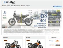 Tablet Screenshot of lismotor.com